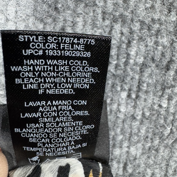 Palisades Beach Club Animal Print Scoop Neck Swim Cover-Up Top Size XL Feline - Picture 9 of 10